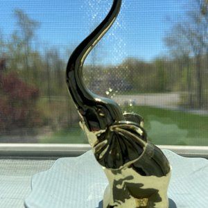 Gold Elephant Ring Holder